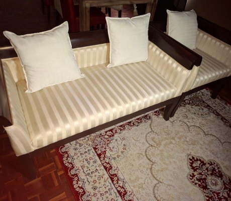2 SEATER AND 1 SEATER ROSEWOOD CHAIRS - R2000 (C BENONI)