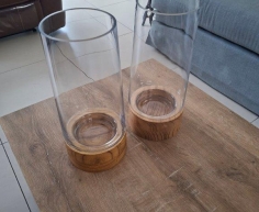 SET OF LARGE CANDLE HOLDERS - R100 (C BENONI)