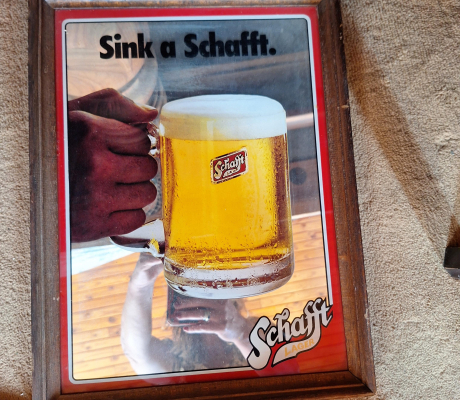 (H 54- S/OORD)- SCHAFT BAR MIRROR- R 120
