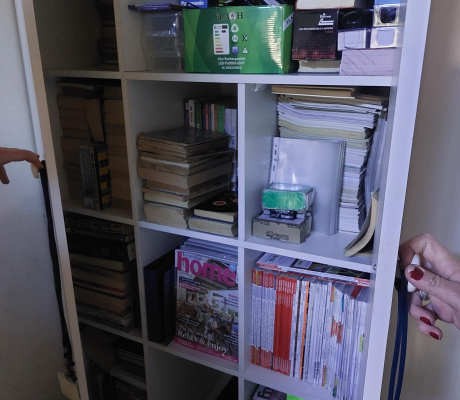(149- S/OORD H)- STATIONARY CUPBOARD WITH CUBICLE STORAGE SPACE- R 500