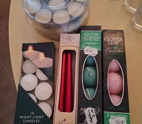 (ALB - 67) CANDLES SET OF 5 BOXES)  R70