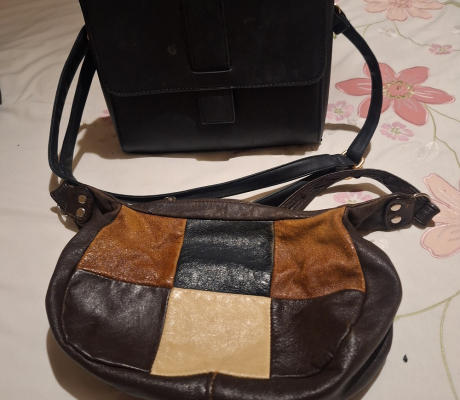 (ALB - 103) 2 X LEATHER HANDBAGS  R100