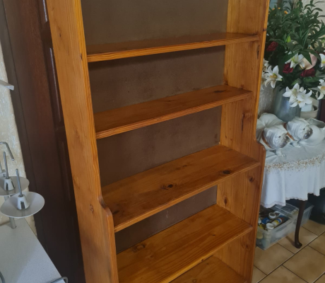 (117- S/OORD H)- PINE BOOK SHELF- R 400(117- S/OORD H)- PINE BOOK SHELF- R 400