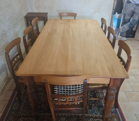 (H 56- S/OORD)- DINING ROOM SUITE WITH SIDEBOARD- R 18000