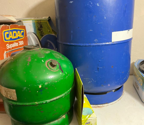 (H 74- S/OORD)- GREEN GAS CYLINDER- R 150
