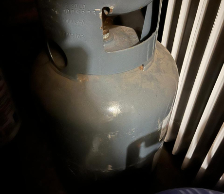 (H 68- S/OORD)- GREY GAS CYLINDER- R 450