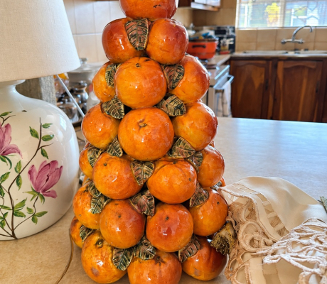(ALB - 75) ORANGE FRUIT ORNAMENT  R400