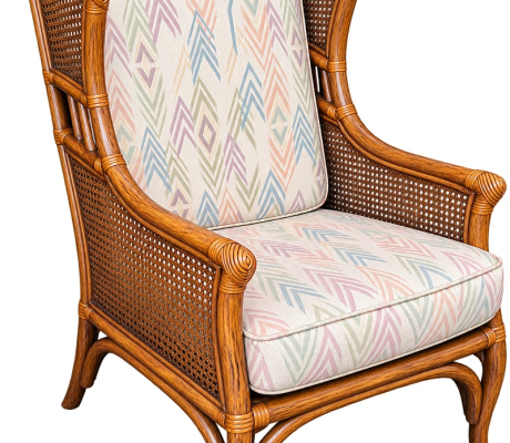 (ALB - 11) RATTAN CHAIR WITH SMALL ROUND TABLE  R450