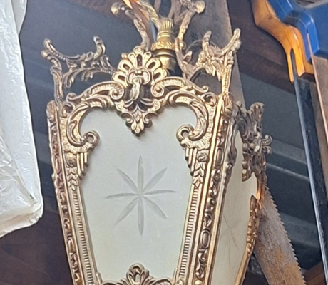 (130- S/OORD OB)- FRENCH ROCOCO HANGING LIGHT- R 150