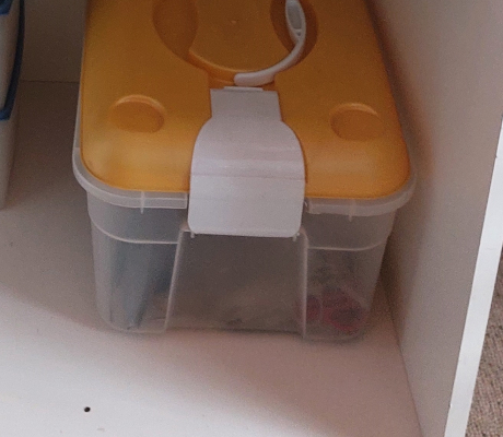 (134- S/OORD H)- ORANGE STORAGE CONTAINER- R30