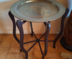(H 42- S/OORD)- BRASS TOP TABLE- R 400