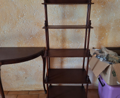(109- S/OORD H)- VINTAGE 5 TIER SHELF- WAS R 550 NOW R450