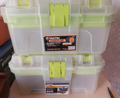 (131- S/OORD H)- 2 GREEN STORAGE CONTAINERS- R 100