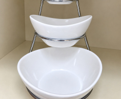 (ALB - 144) 3 TIER SERVING DISH   R90