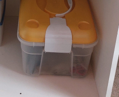 (134- S/OORD H)- ORANGE STORAGE CONTAINER- R30