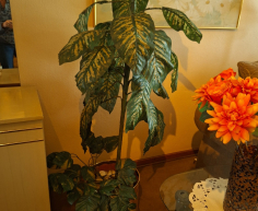 (ALB - 16) ARTIFICIAL PLANT IN COPPER POT  R200